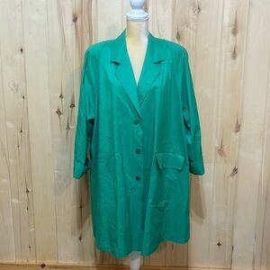 Vintage London‎ Fog Green Should Pad Coat Size 12